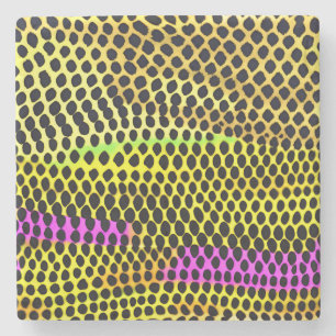 Porta-copo De Pedra "Selvagem Vibrante" Abstrato Impressão