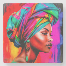 Porta-copo De Pedra Série Beleza Vibrante 1