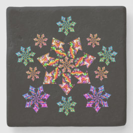 Porta-copo De Pedra Sete louvas-a-deus da estrela