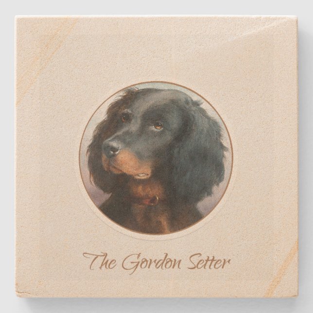 Porta-copo De Pedra Setter Gordon Antigo (Frente)