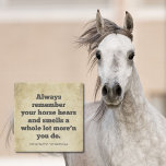 Porta-copo De Pedra Seu Cavalo Hora e Cheira | Sabedoria Da Cowboy<br><div class="desc">Descanse a sua bebida nesta porta copos inspirada na fronteira com o conselho sábio: "Lembre-se sempre de que o seu cavalo ouve e cheira muito mais do que você." Adotar a sabedoria da consciencialização acrescida, lembrando-nos de nos mantermos atentos aos nossos arredores e confiarmos nos nossos instintos, tal como o...</div>