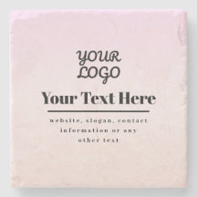 Seu logotipo e texto | Pink & Peach Ombre