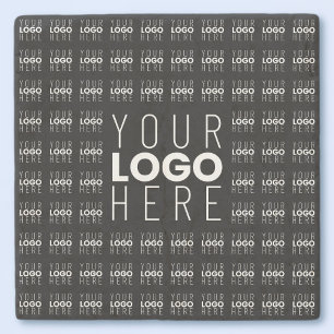 Porta-copo De Pedra Seu logotipo ou imagem em padrão quadriculado gran