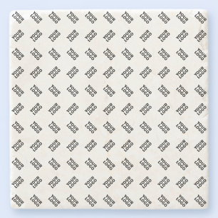 Porta-copo De Pedra Seu logotipo   Padrão de Repetição Alternativa Sim