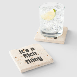 Porta-copo De Pedra seu uma coisa rica