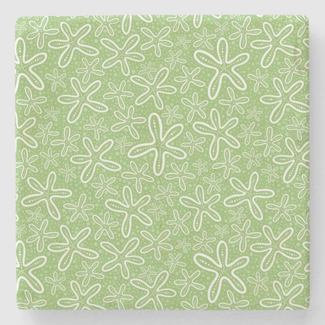 Porta-copo De Pedra Shell modela no fundo manchado (Frente)