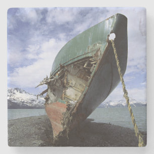 Porta-copo De Pedra Shipwreck na costa
