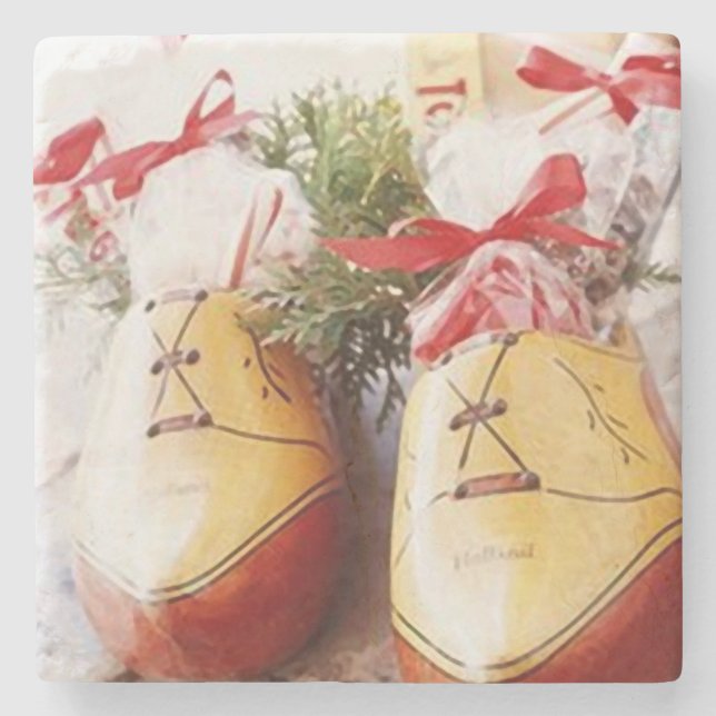 Porta-copo De Pedra Shoes Merry Christmas_coaster (Frente)