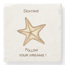 Siga seus sonhos aquarela Seatime Estrela do Mar