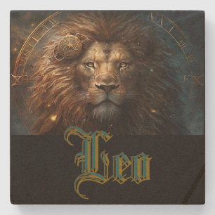 Porta-copo De Pedra Signo Zodiacal de Leão