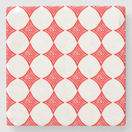 Porta-copo De Pedra Símbolo de Cartão Vermelho Forma Lino Cortado Diam