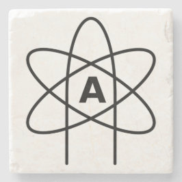 Porta-copo De Pedra Símbolo do ateísmo (Atom Emblem)