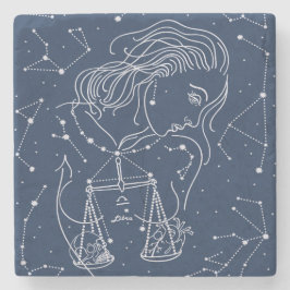 Porta-copo De Pedra Símbolo liar zodiaco