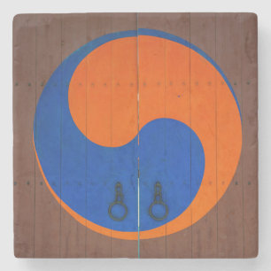 Porta-copo De Pedra Símbolo Yin e Yang, Coreia do Sul