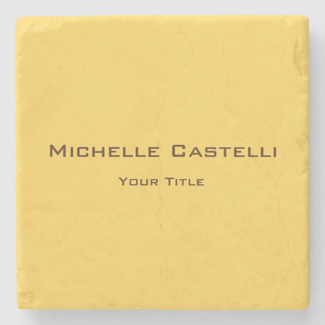 Porta-copo De Pedra Simples Comum Clássica Profissional (Frente)