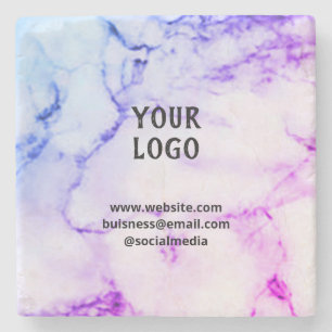 Porta-copo De Pedra Simples elegante personalizado adicione seu nome m