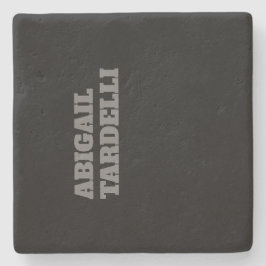 Porta-copo De Pedra Simples personagem moderna e ousada profissional