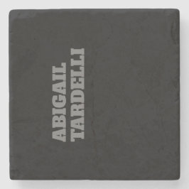 Porta-copo De Pedra Simples personagem moderna e ousada profissional