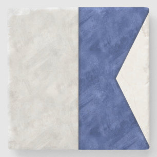 Porta-copo De Pedra Sinalizador Marítimo de Sinal Náutico de Aquarel