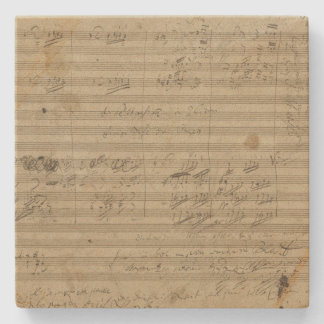 Porta-copo De Pedra Sinfonia de Beethoven 9a, manuscrito da música