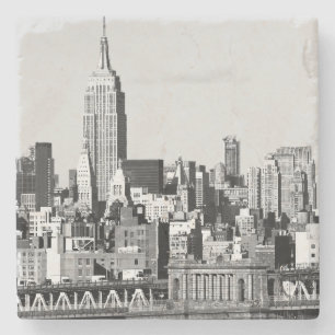 Porta-copo De Pedra Skyline II de NYC