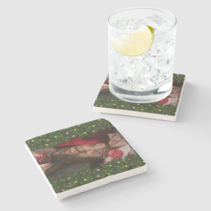 Porta-copo De Pedra SlipperyJoe masculino do peito seis pacotes de est