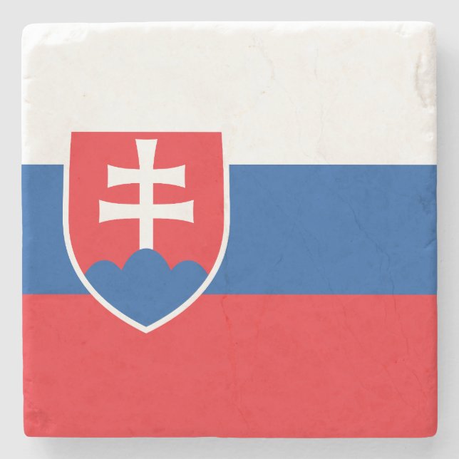 Porta-copo De Pedra Slovakia Flag (Frente)