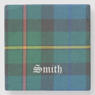 Porta-copo De Pedra Smith, Smith Scottish Tartan, Smith Clan, Smith