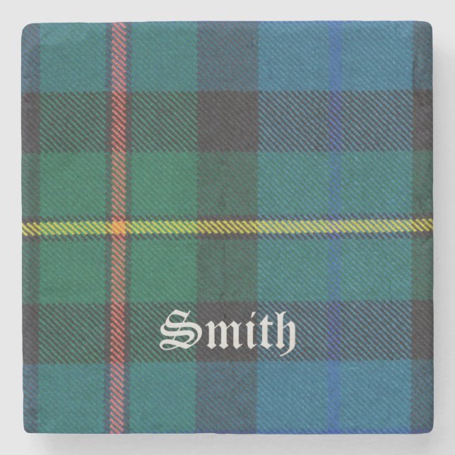 Porta-copo De Pedra Smith, Smith Scottish Tartan, Smith Clan, Smith (Frente)