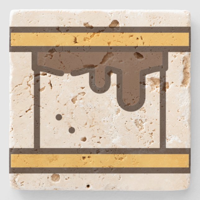 Porta-copo De Pedra smore (Frente)
