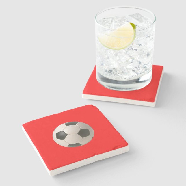 Porta-copo De Pedra Soccerball (Lateral)