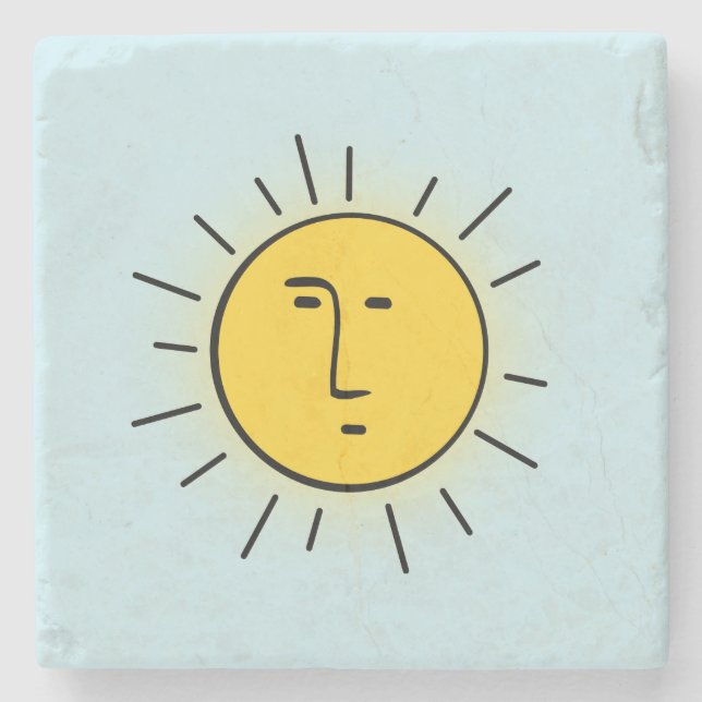 Porta-copo De Pedra Sol (Frente)