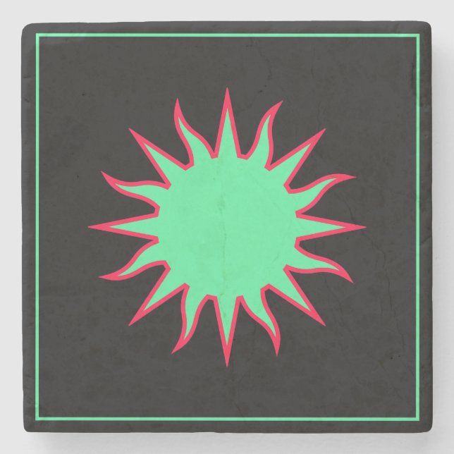 Porta-copo De Pedra Soleil Sun Sonne (Frente)