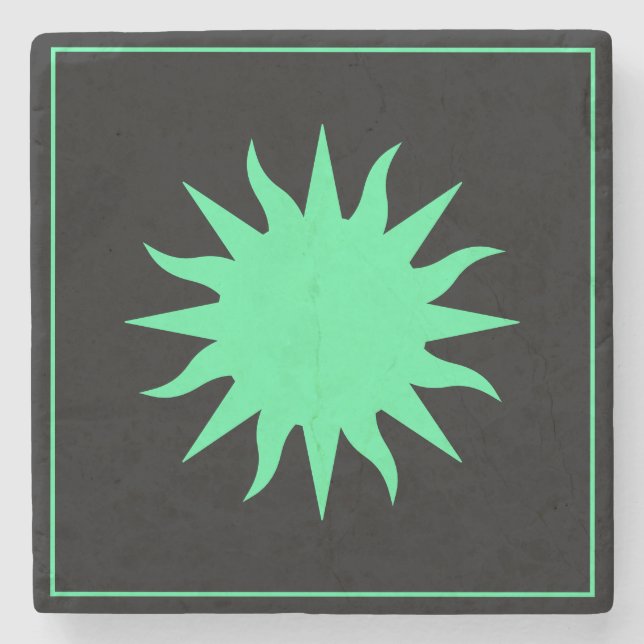 Porta-copo De Pedra Soleil Sun Sonne (Frente)