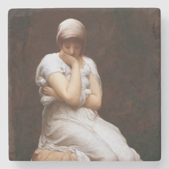 Porta-copo De Pedra Solidão (por Frederic Leighton) (Frente)