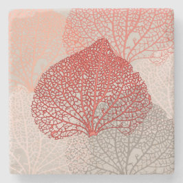 Porta-copo De Pedra Sombra Coral