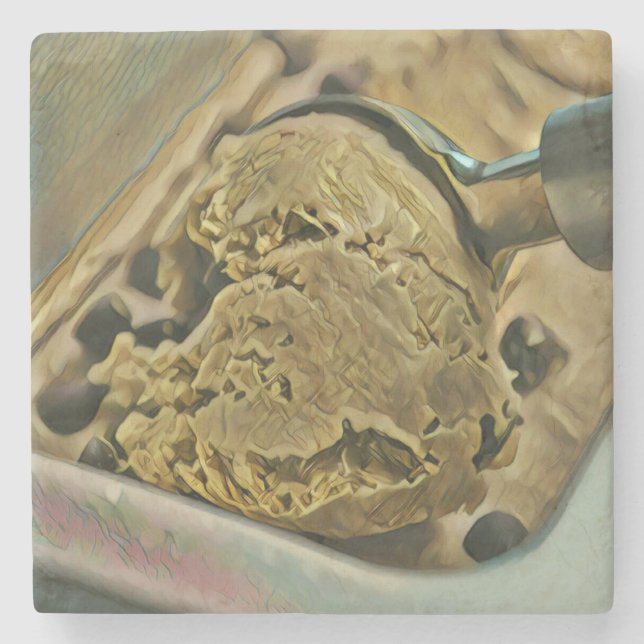 Porta-copo De Pedra Sorvete (Frente)