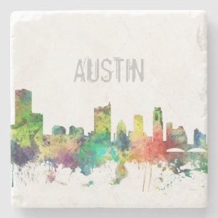 PORTA-COPO DE PEDRA SP DA SKYLINE DE AUSTIN TEXAS -