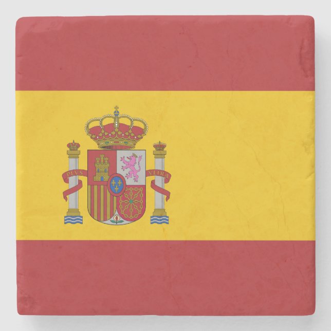 Porta-copo De Pedra Spain Flag (Frente)