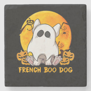 Porta-copo De Pedra Spider Gift Bulldog Francês Com Pumpkin Spider