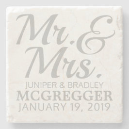 Porta-copo De Pedra Sr. & Sra. Portas copos