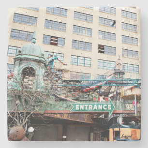 Porta-copo De Pedra St Louis, entrada do museu, portas copos do Saint