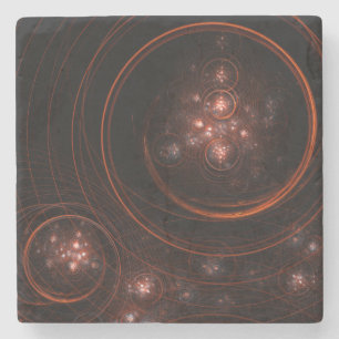 Porta-copo De Pedra Starlight Abstrato Art