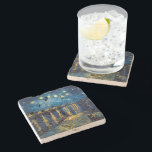 Porta-copo De Pedra Starry Night no Rhone | Van Gogh |<br><div class="desc">Starry Night no Rhone é uma pintura de 1888 de Vincent Van Gogh.</div>