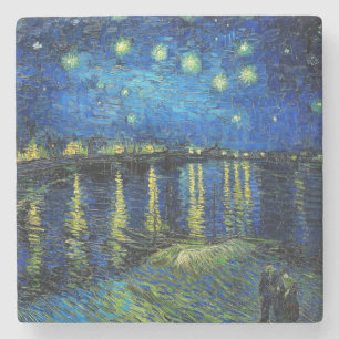 Porta-copo De Pedra Starry Night Over the Rhone por Vincent Van Gogh