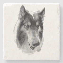 Porta-copo De Pedra Steady Surface – Collie