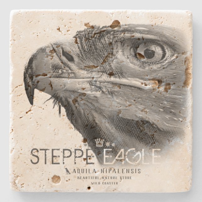 Porta-copo De Pedra Steppe Eagle ストーンコースター (Frente)