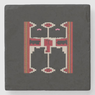 Porta-copo De Pedra Stone Coaster with Borneo Design