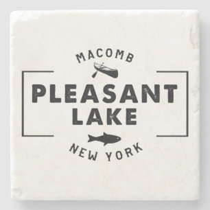 Porta-copo De Pedra Stone Pleasant Lake Portas copos