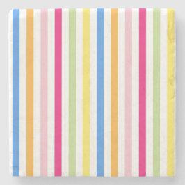 Porta-copo De Pedra Stripes Coloridas